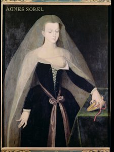 Agnes Sorel（c.1422-50）查理七世的最爱（1403-61） 作者 法语学校